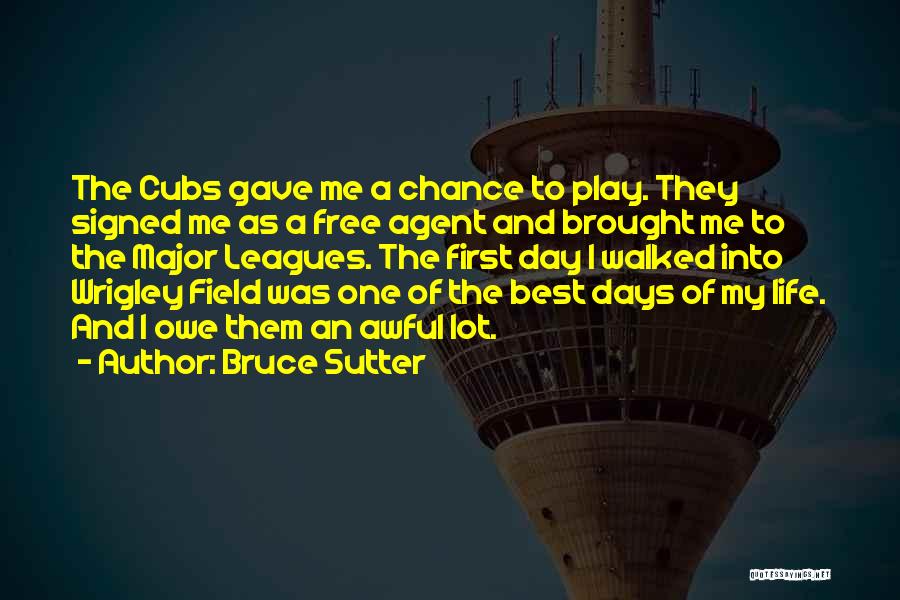 Awful Days Quotes By Bruce Sutter