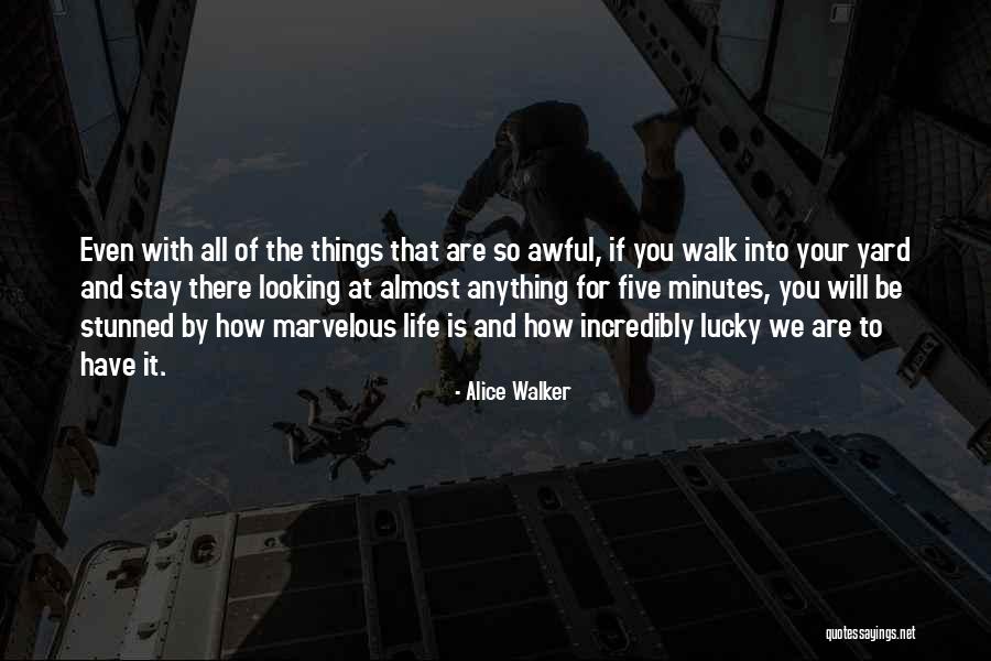 Awful Life Quotes By Alice Walker