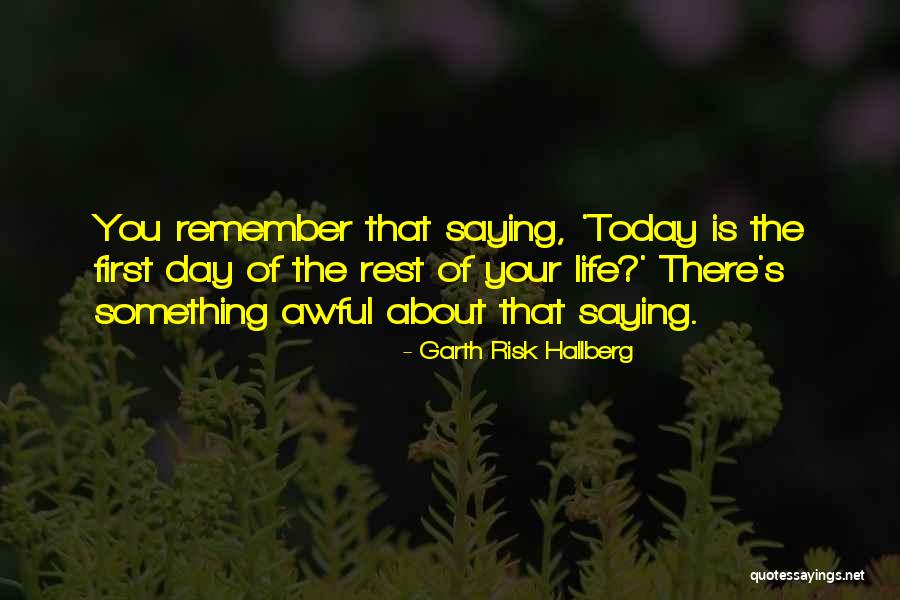 Awful Life Quotes By Garth Risk Hallberg