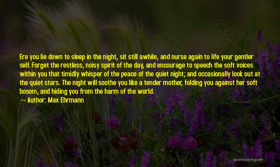 Awhile Quotes By Max Ehrmann