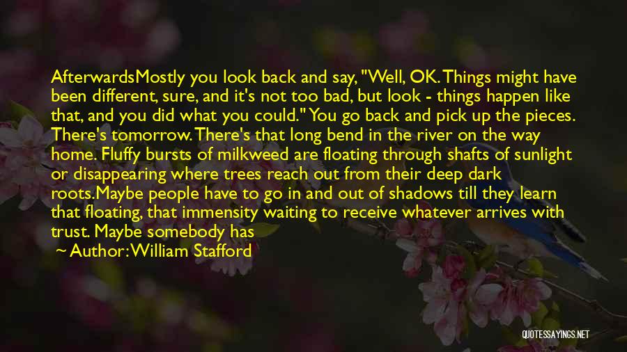 Awhile Quotes By William Stafford