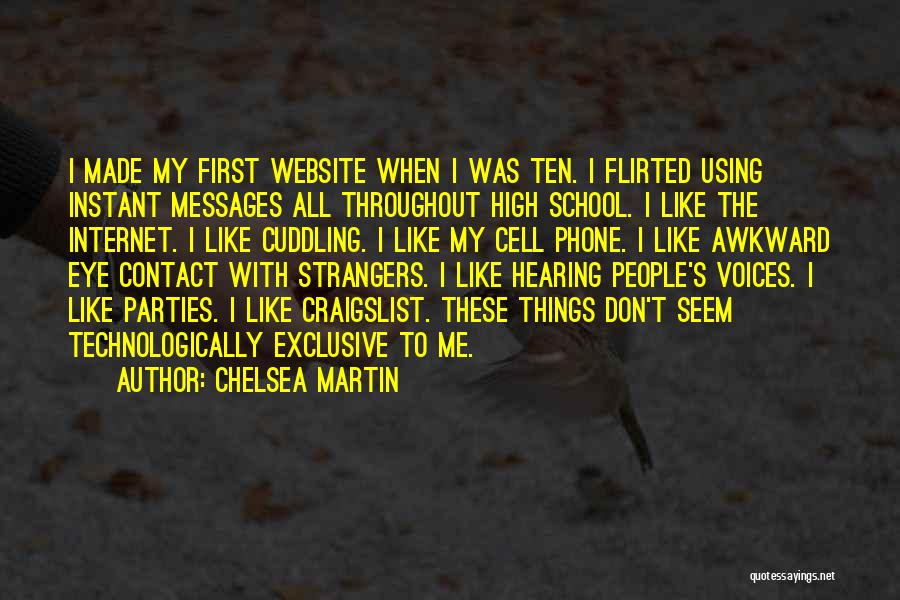 Awkward Eye Contact Quotes By Chelsea Martin