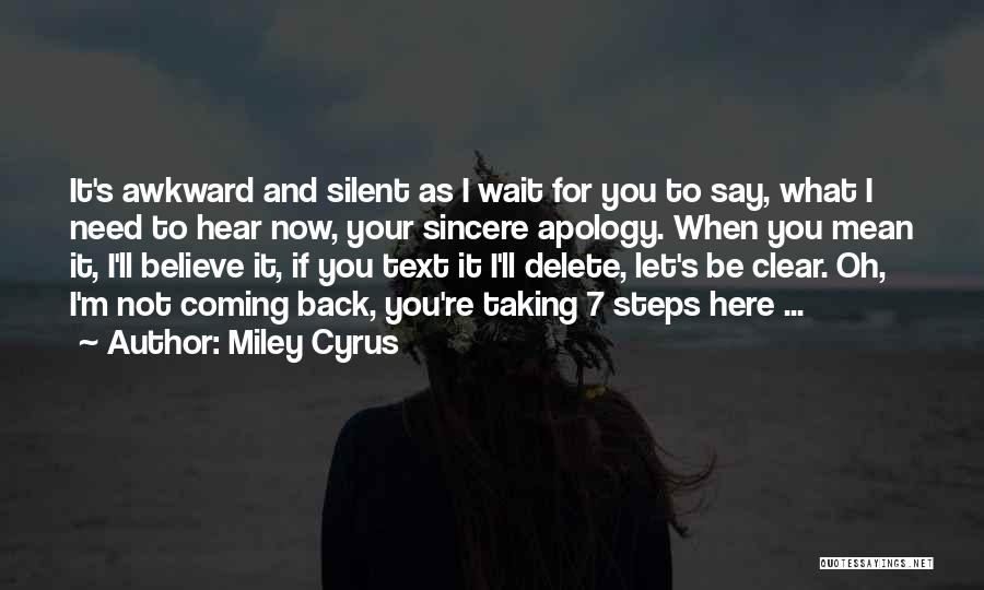 Awkward Quotes By Miley Cyrus