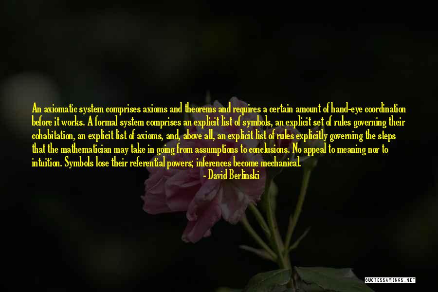 Axiomatic Quotes By David Berlinski Axiomatic Quotes By David Berlinski