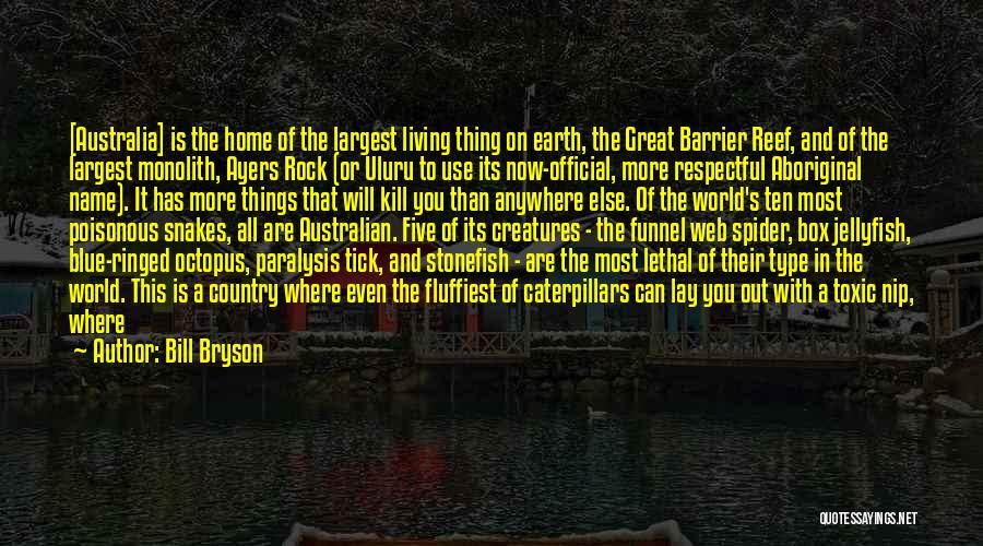 Ayers Rock Quotes By Bill Bryson