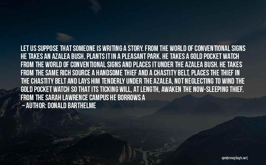 Azalea Quotes By Donald Barthelme