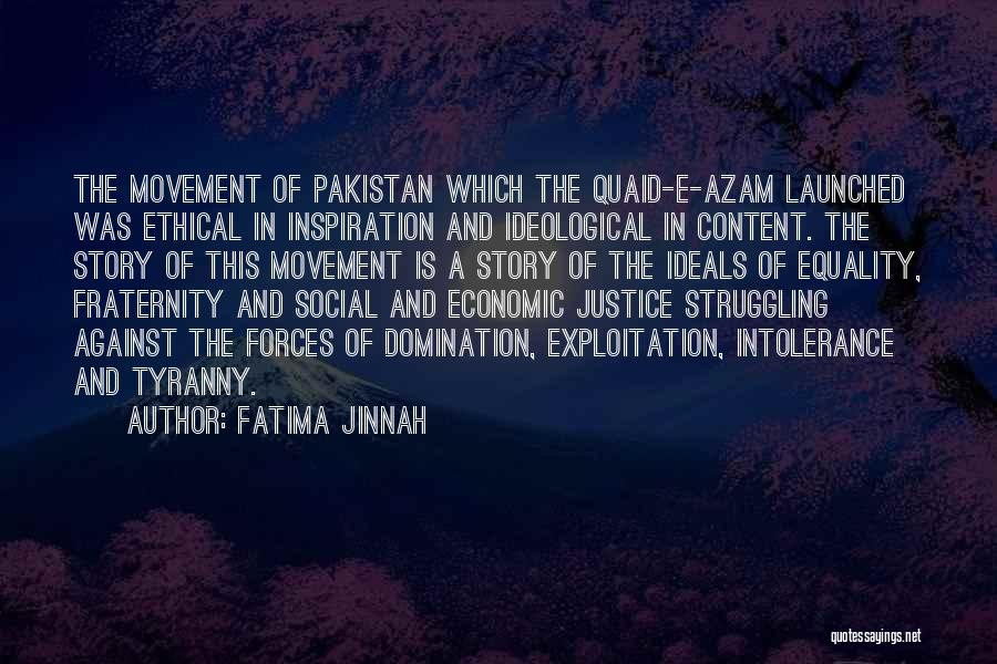 Azam Quotes By Fatima Jinnah