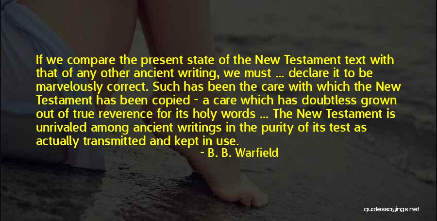 B. B. Warfield Quotes 761793