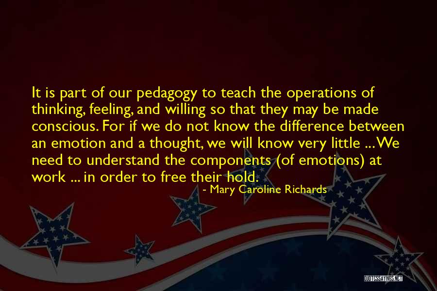 B K Components Quotes By Mary Caroline Richards B K Components Quotes By Mary Caroline Richards
