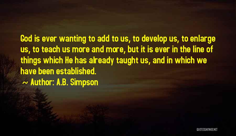 B Line Quotes By A.B. Simpson