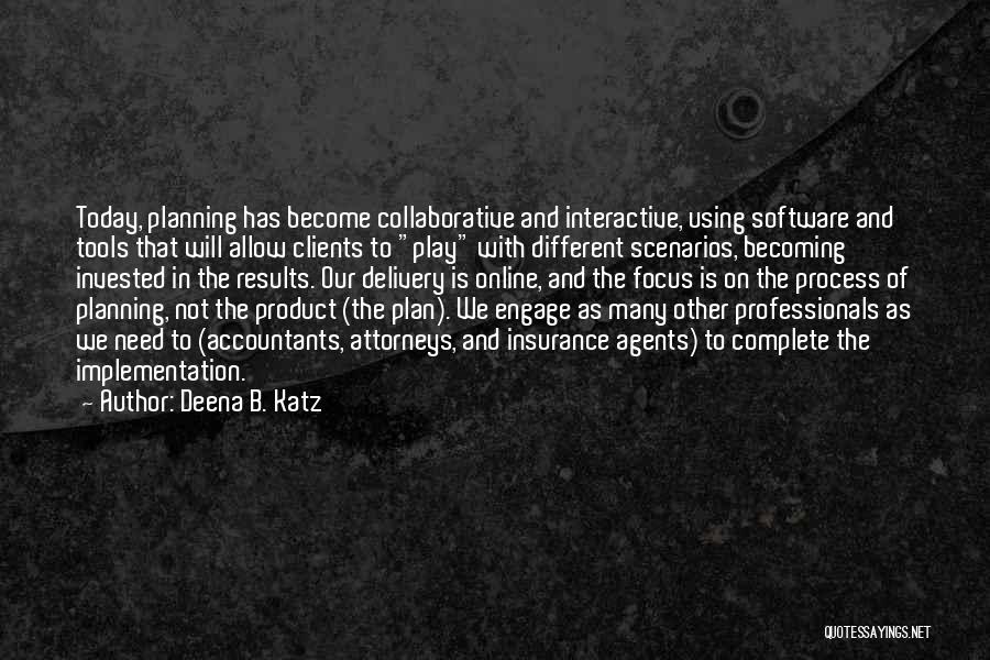 B Plan Quotes By Deena B. Katz