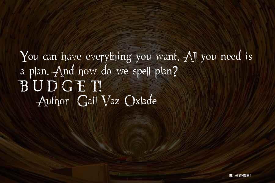 B Plan Quotes By Gail Vaz-Oxlade