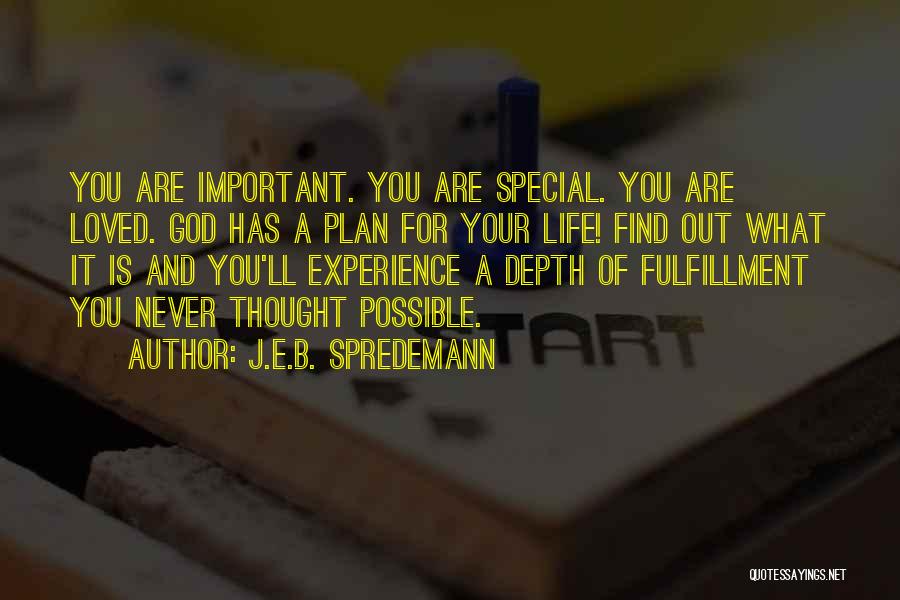 B Plan Quotes By J.E.B. Spredemann