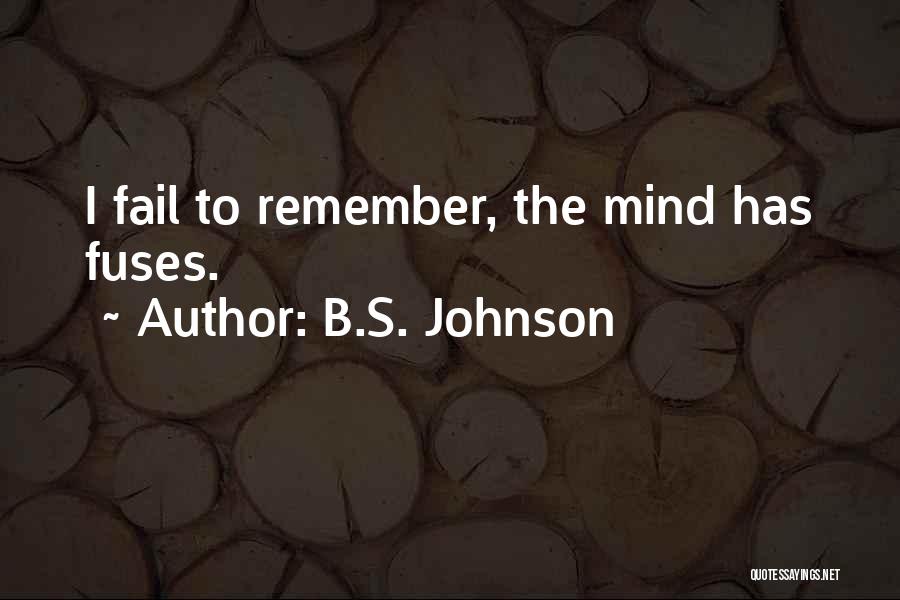 B.S. Johnson Quotes 654809
