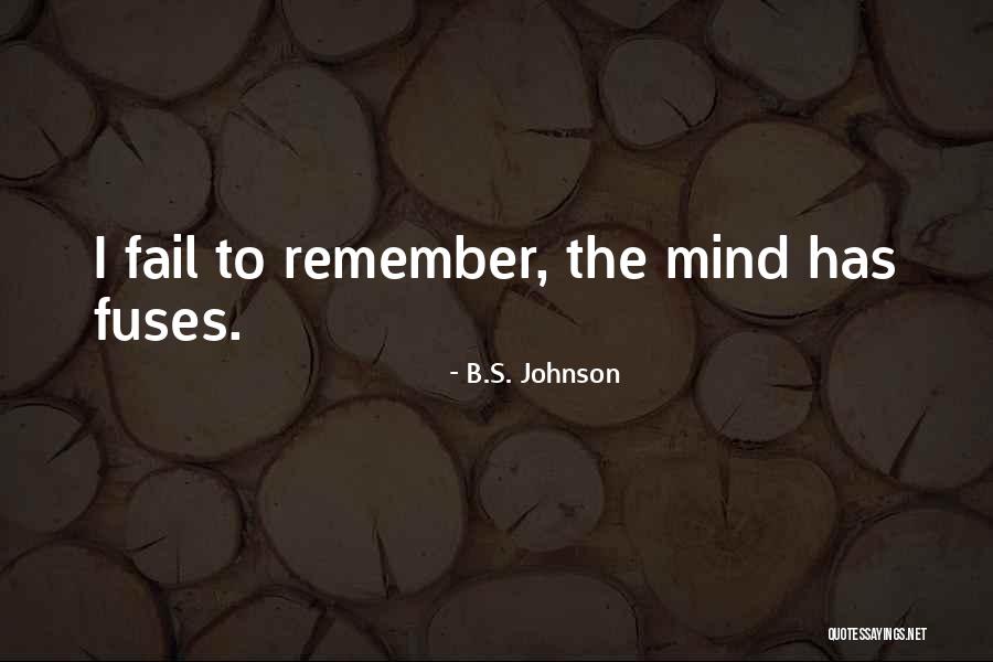 B.S. Johnson Quotes 654809 B.S. Johnson Quotes 654809