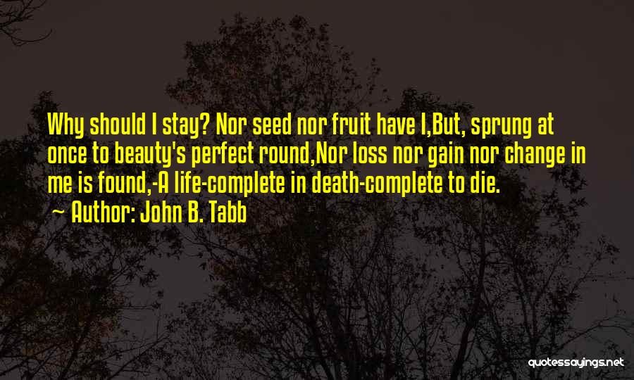 B.s Quotes By John B. Tabb