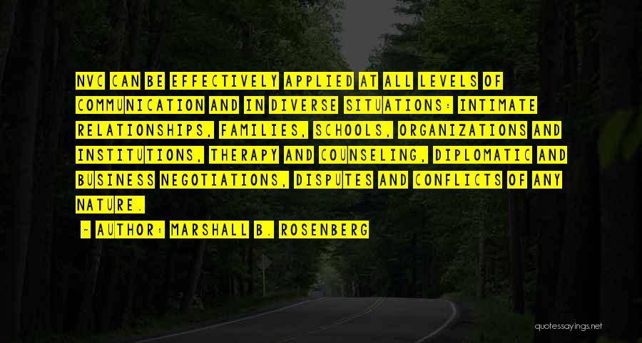 B Schools Quotes By Marshall B. Rosenberg