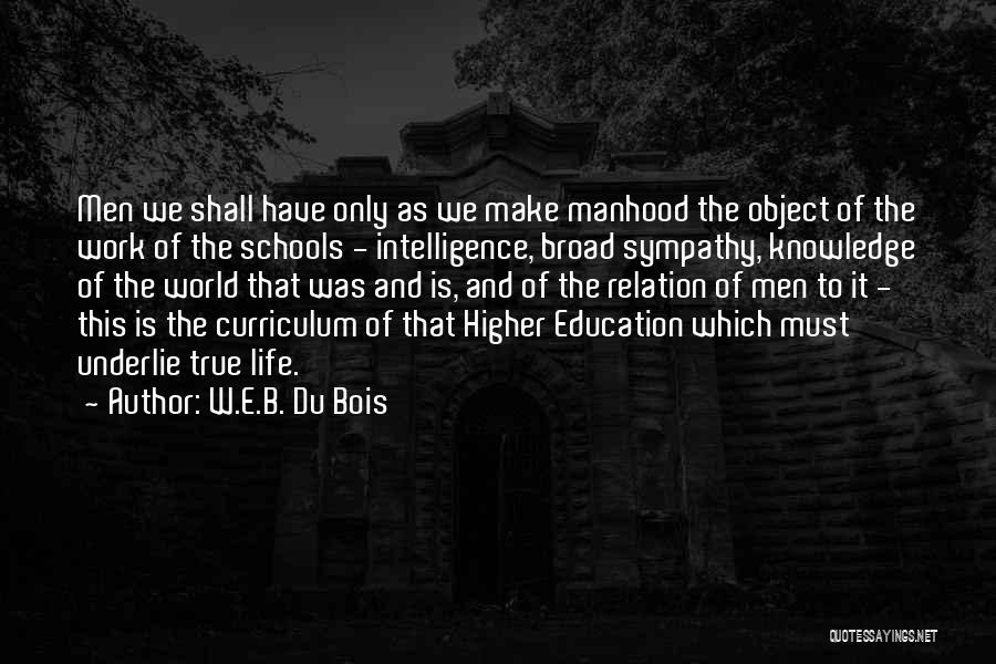 B Schools Quotes By W.E.B. Du Bois