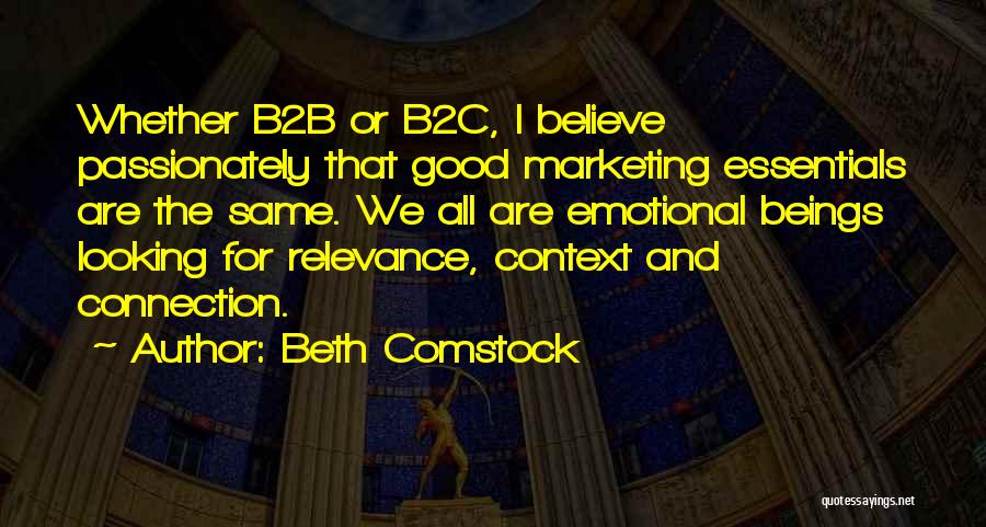 B2b Marketing Quotes By Beth Comstock