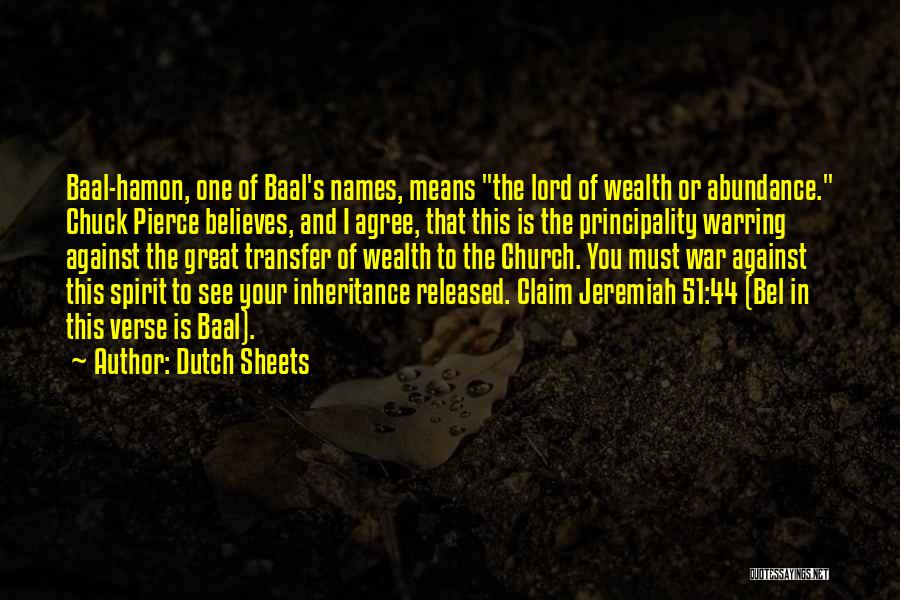 Baal Quotes By Dutch Sheets