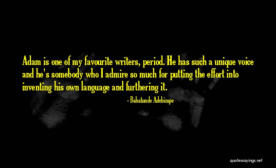 Babatunde Adebimpe Quotes 1444991