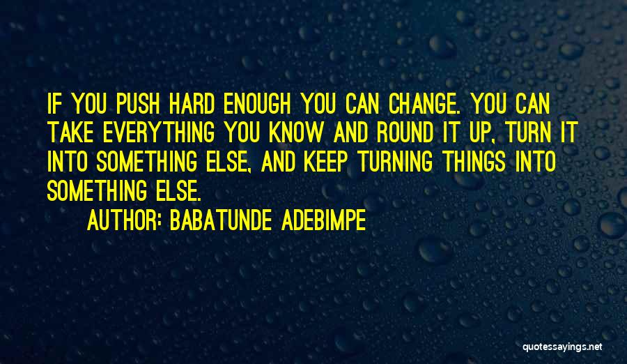 Babatunde Quotes By Babatunde Adebimpe