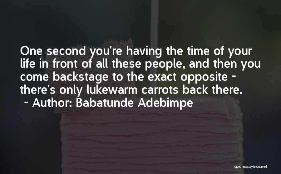 Babatunde Quotes By Babatunde Adebimpe