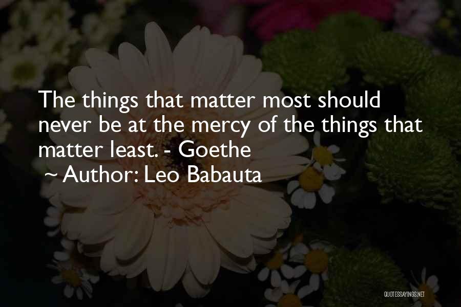 Babauta Quotes By Leo Babauta