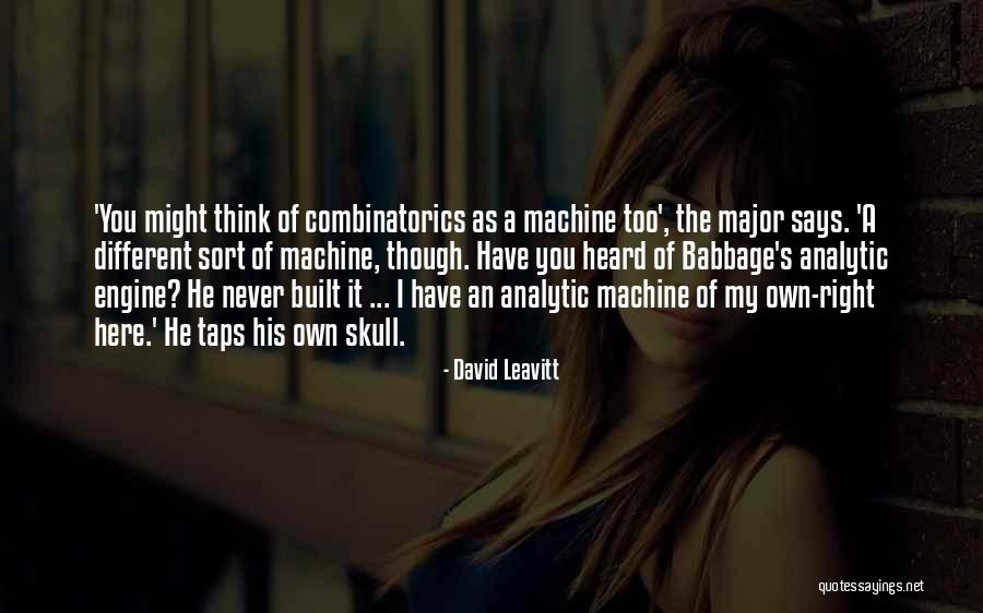 Babbage Engine Quotes By David Leavitt Babbage Engine Quotes By David Leavitt