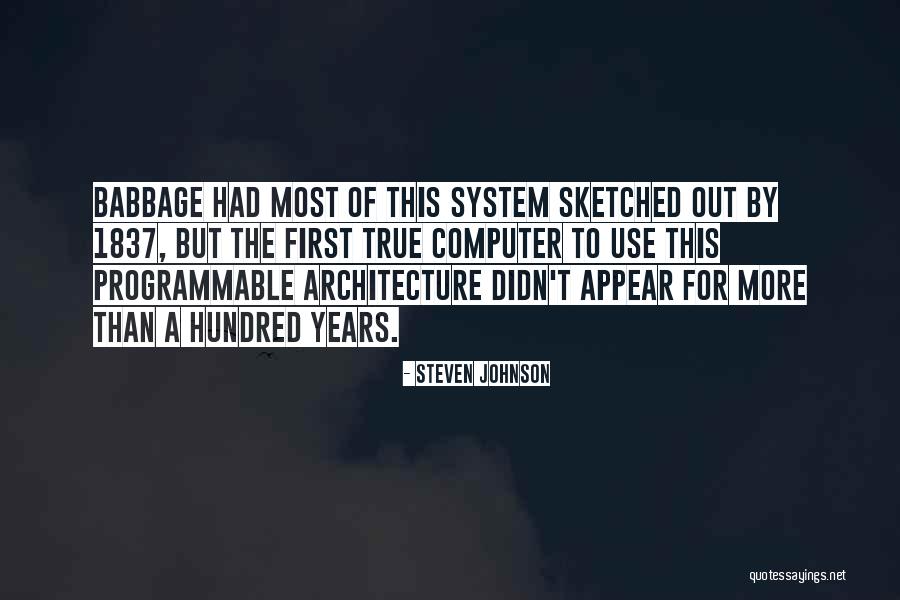Babbage Quotes By Steven Johnson Babbage Quotes By Steven Johnson
