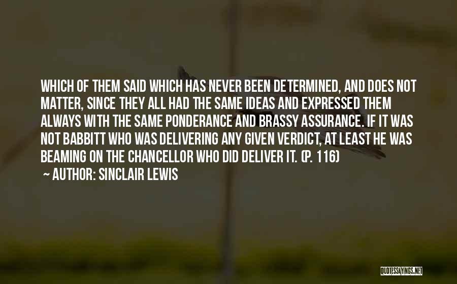 Babbitt Sinclair Lewis Quotes By Sinclair Lewis