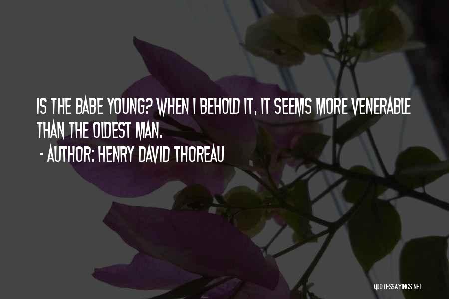 Babe Quotes By Henry David Thoreau