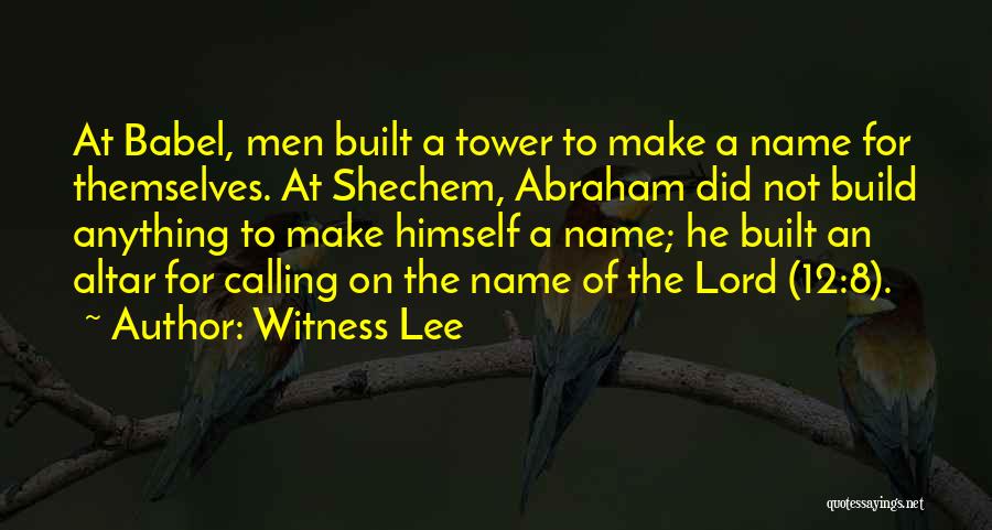 Babel Quotes By Witness Lee