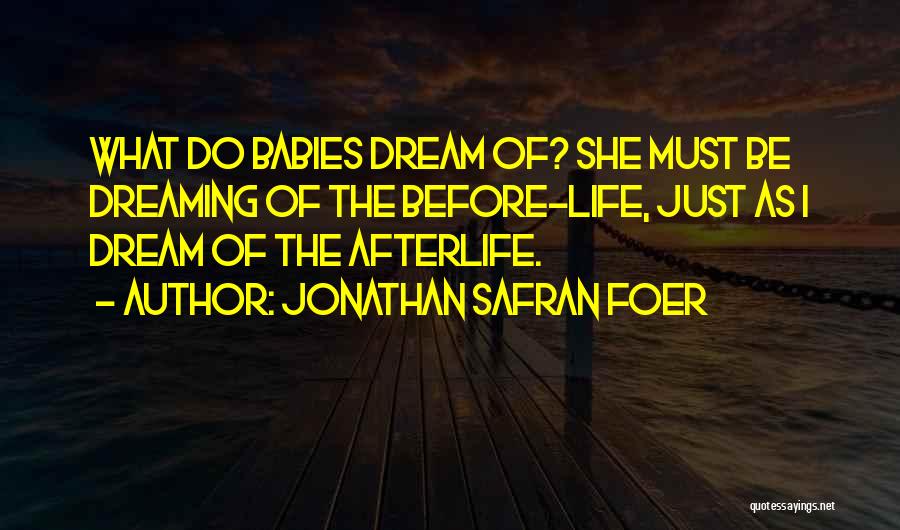 Babies Dreaming Quotes By Jonathan Safran Foer