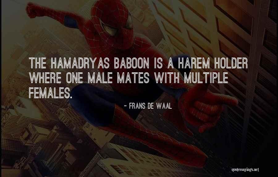 Baboons Quotes By Frans De Waal