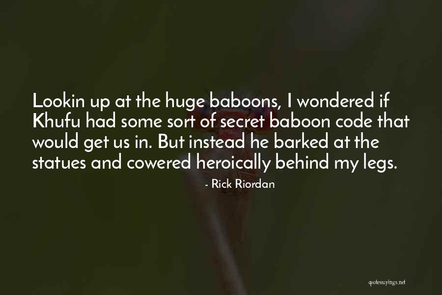 Baboons Quotes By Rick Riordan Baboons Quotes By Rick Riordan