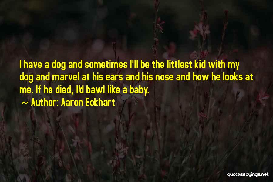 Baby Died Quotes By Aaron Eckhart