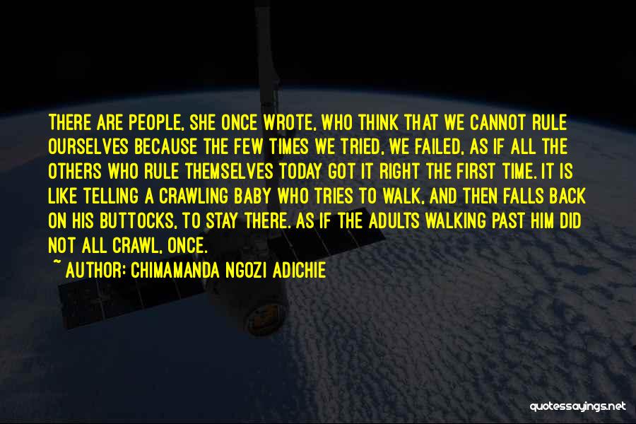 Baby First Crawling Quotes By Chimamanda Ngozi Adichie