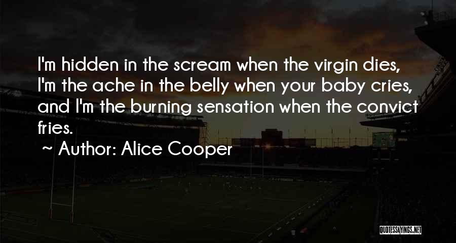 Baby In Belly Quotes By Alice Cooper