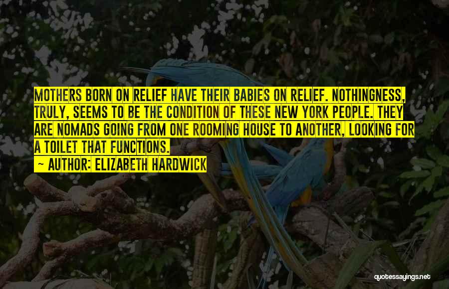 Baby Not Born Yet Quotes By Elizabeth Hardwick