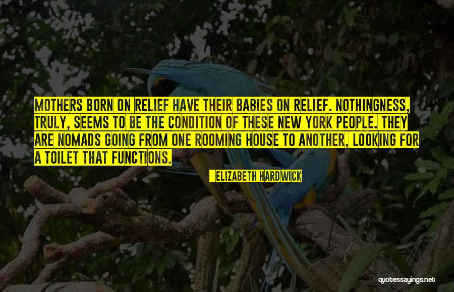 Baby Not Born Yet Quotes By Elizabeth Hardwick