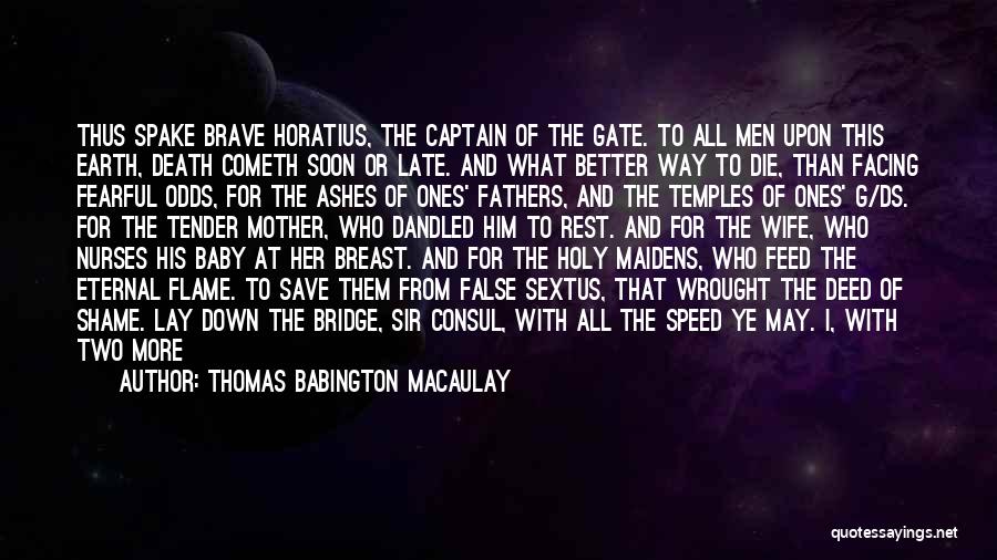 Baby On Way Quotes By Thomas Babington Macaulay