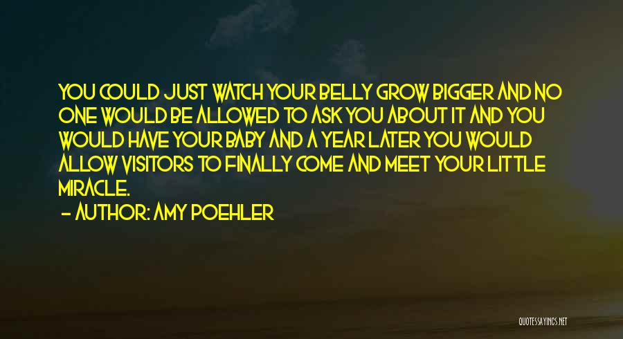 Baby To Come Quotes By Amy Poehler