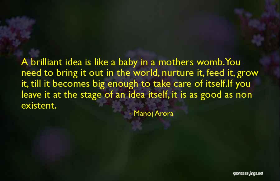 Baby Womb Quotes By Manoj Arora