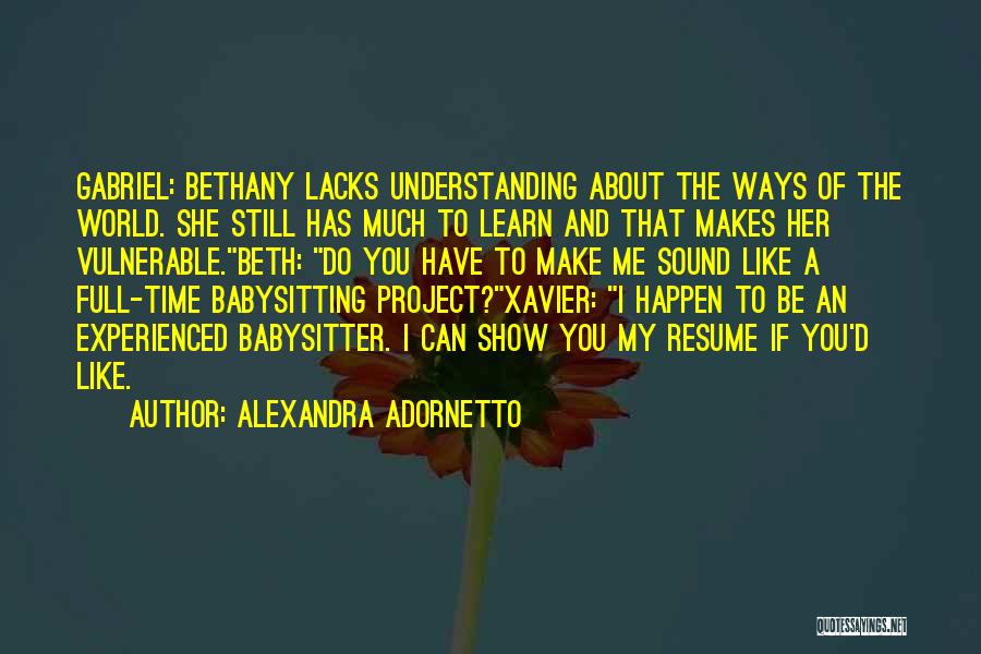 Babysitter Quotes By Alexandra Adornetto
