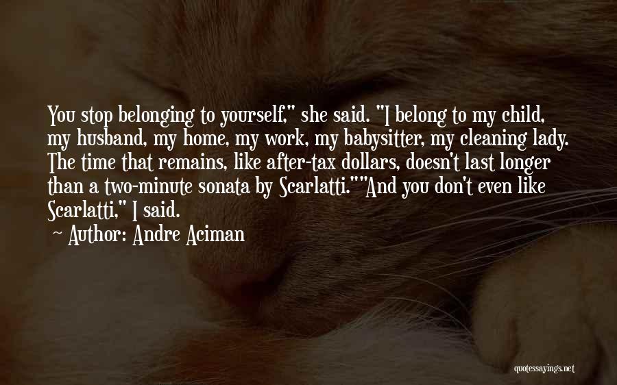 Babysitter Quotes By Andre Aciman