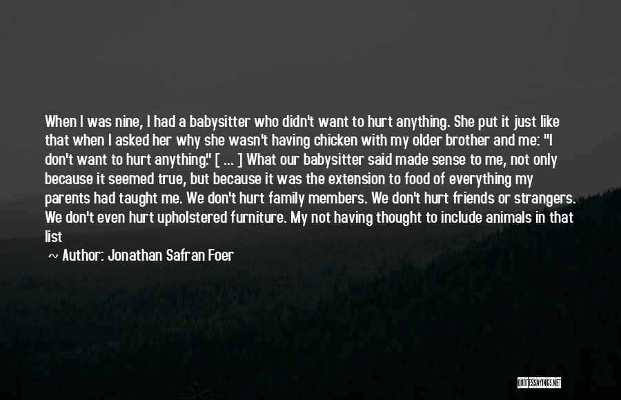 Babysitter Quotes By Jonathan Safran Foer