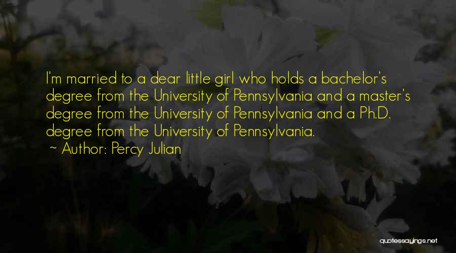Bachelor's Degree Quotes By Percy Julian