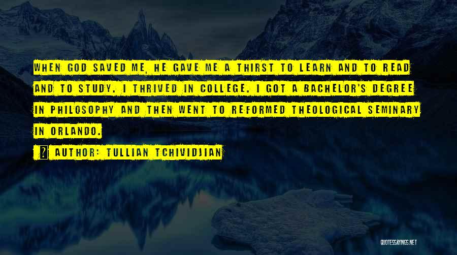 Bachelor's Degree Quotes By Tullian Tchividjian