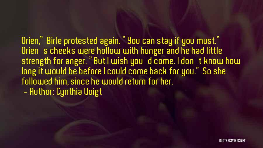 Back 2 Love Quotes By Cynthia Voigt